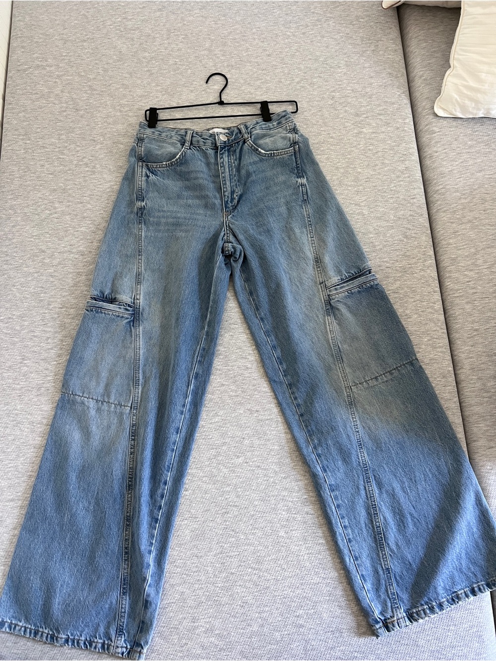Zara Light Blue cargo Jeans